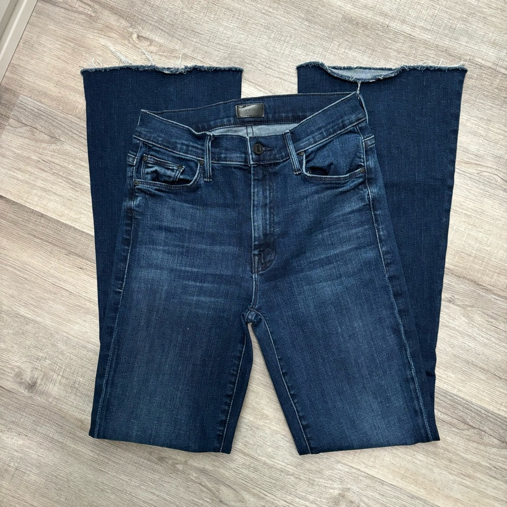 MOTHER Dark Blue Flare Jeans
